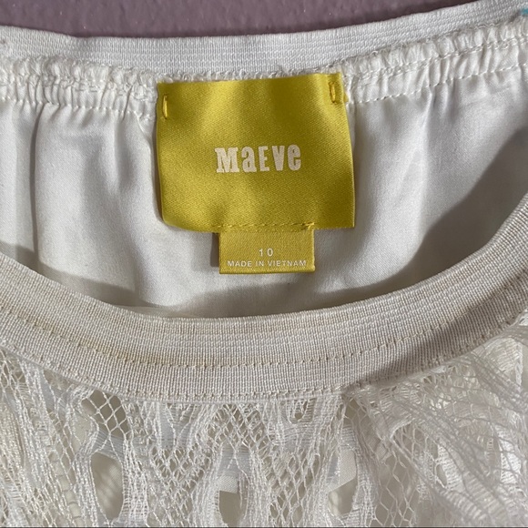 Anthropologie Maeve Eyelet Lace Skirt with pockets - Picture 10 of 12